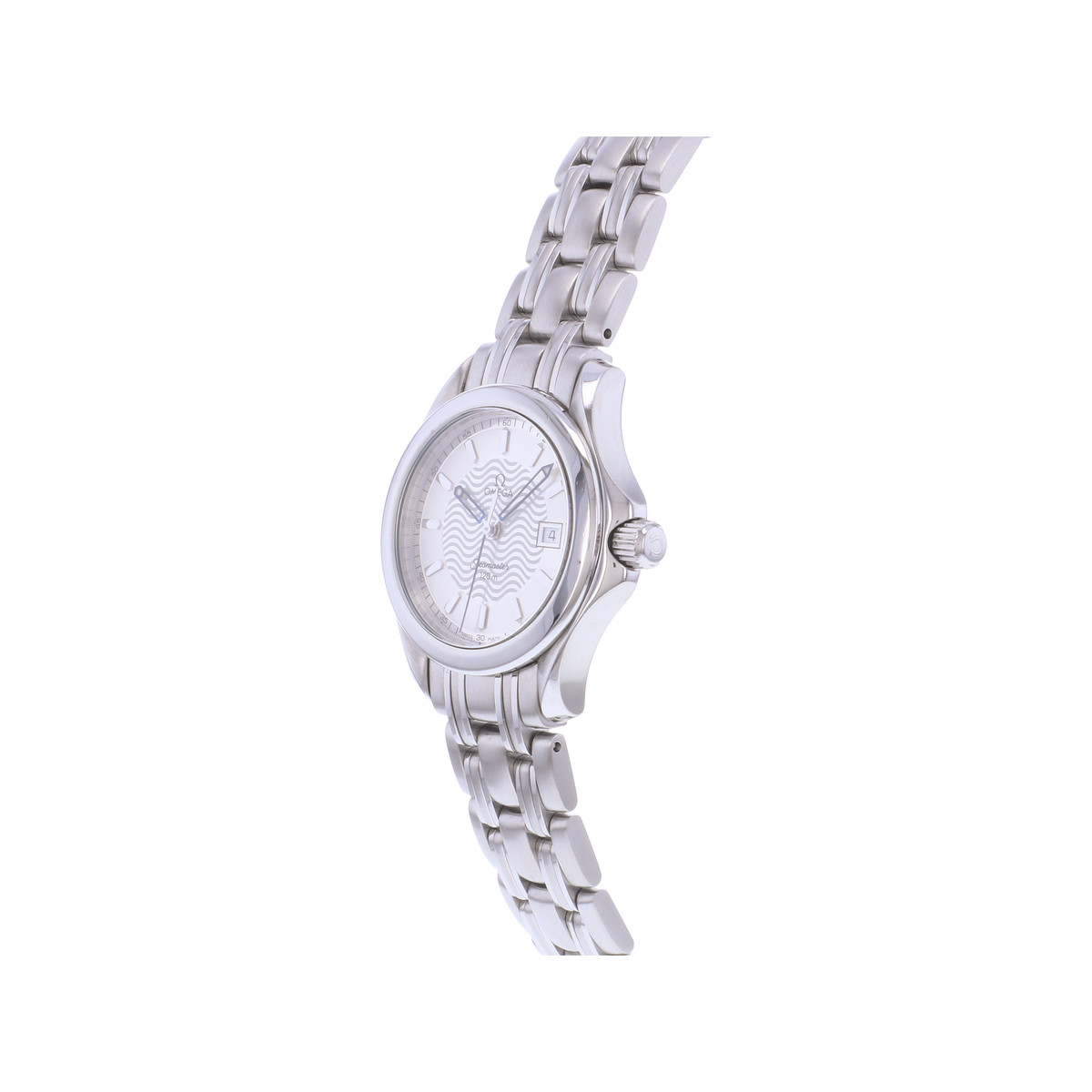 Montre d'occasion OMEGA Seamaster 120 29mm femme quartz bracelet acier - vue D2
