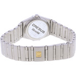 Montre d'occasion OMEGA Constellation Lady Index diamants femme quartz bracelet acier - vue 3