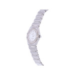 Montre d'occasion OMEGA Constellation Lady Index diamants femme quartz bracelet acier - vue D2