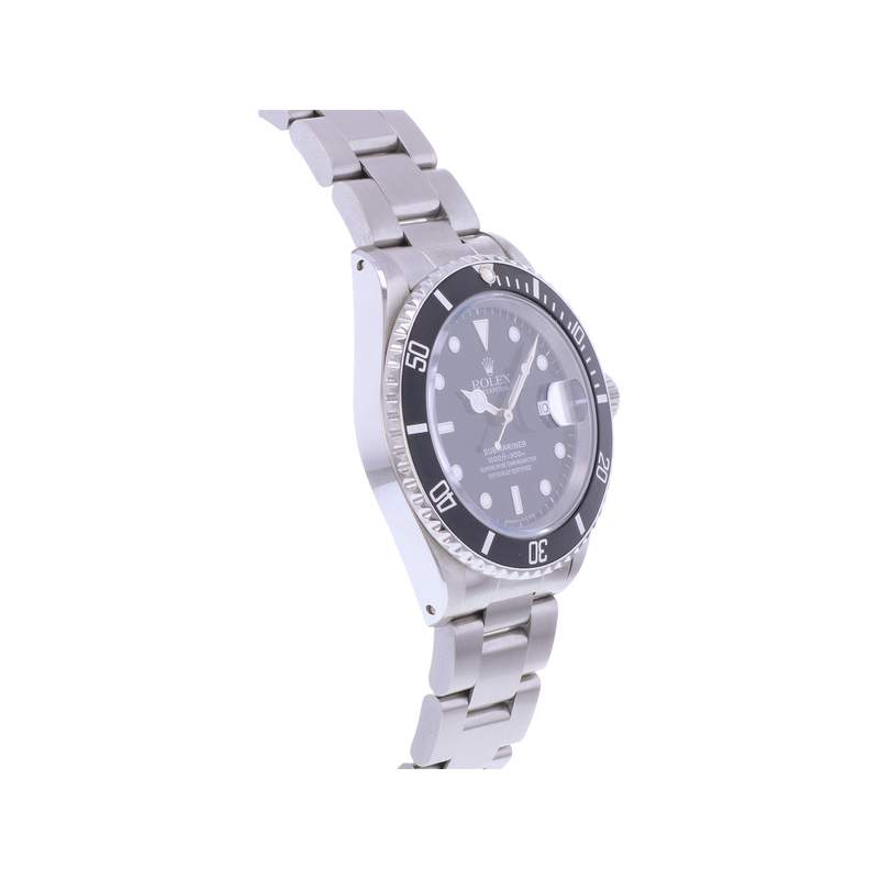 Montre d'occasion ROLEX Submariner Date homme mouvement automatique certifié (cosc) bracelet acier - vue 2