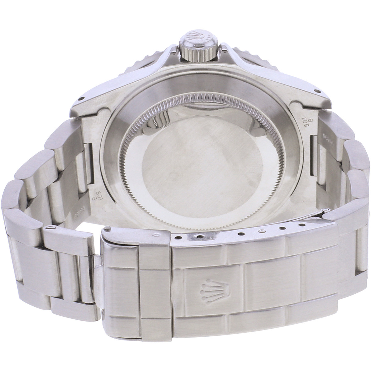 Montre d'occasion ROLEX Submariner Date homme mouvement automatique certifié (cosc) bracelet acier - vue 3