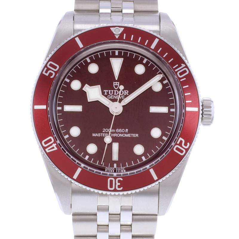 Montre d'occasion TUDOR Black Bay 58 'Burgundy' homme mouvement automatique certifié (cosc) bracelet acier - vue D1