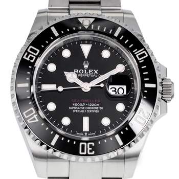 Montre d'occasion ROLEX Sea-Dweller 50e Anniversaire homme mouvement automatique certifié (cosc) bracelet acier