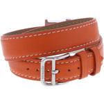 Montre d'occasion HERMES Heure H femme quartz bracelet cuir cresus - vue 3