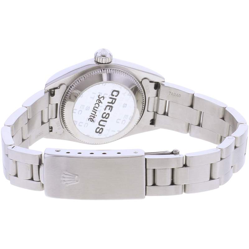 Montre d'occasion ROLEX Oyster Perpetual Lady femme automatique bracelet acier - vue 3