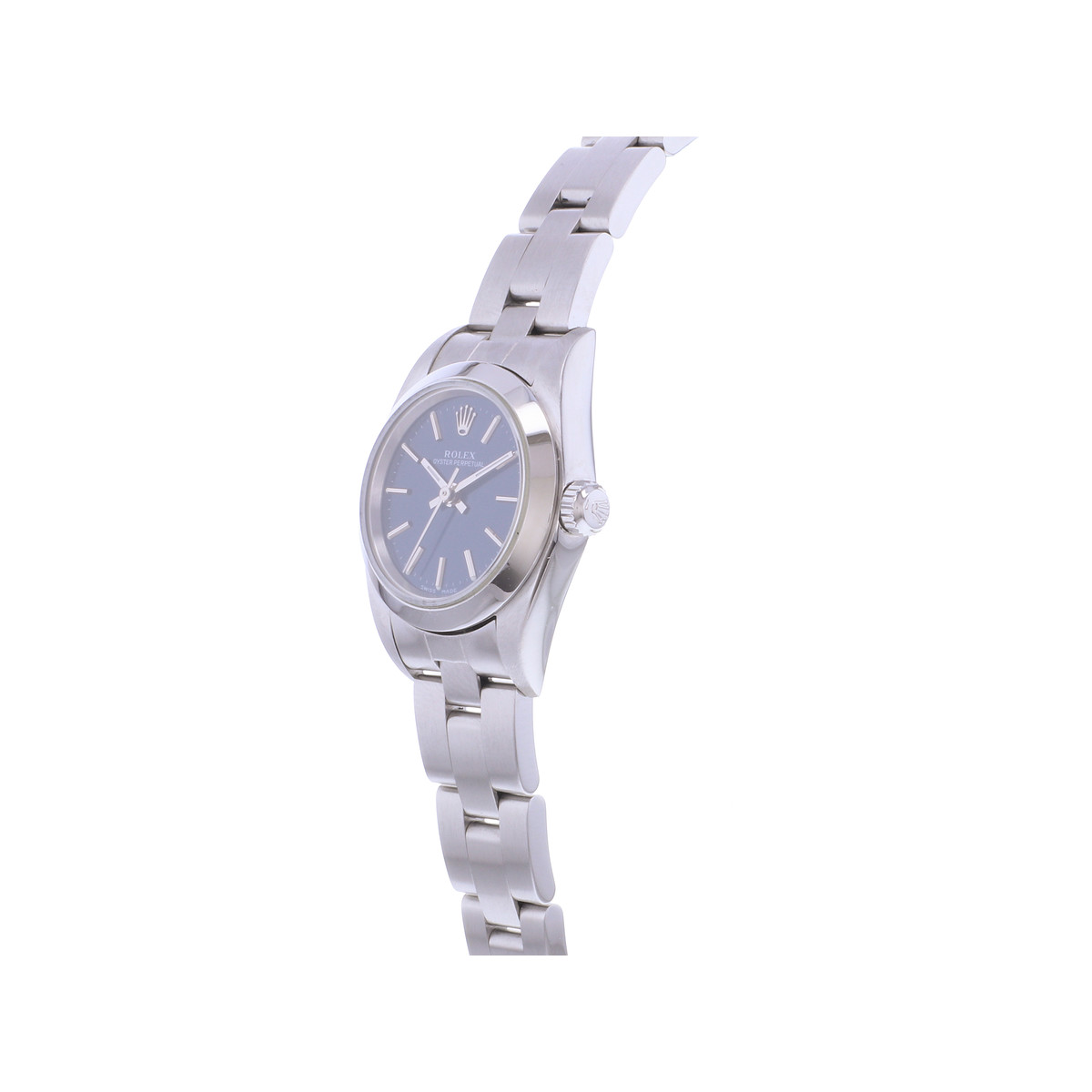 Montre d'occasion ROLEX Oyster Perpetual Lady femme automatique bracelet acier - vue D2