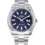 Montre d'occasion ROLEX DateJust II 41 homme mouvement automatique certifié (cosc) bracelet acier - vue D1