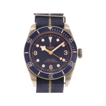 Montre d'occasion TUDOR Black Bay Bronze Edition Bucherer homme mouvement automatique certifié (cosc) bracelet nato