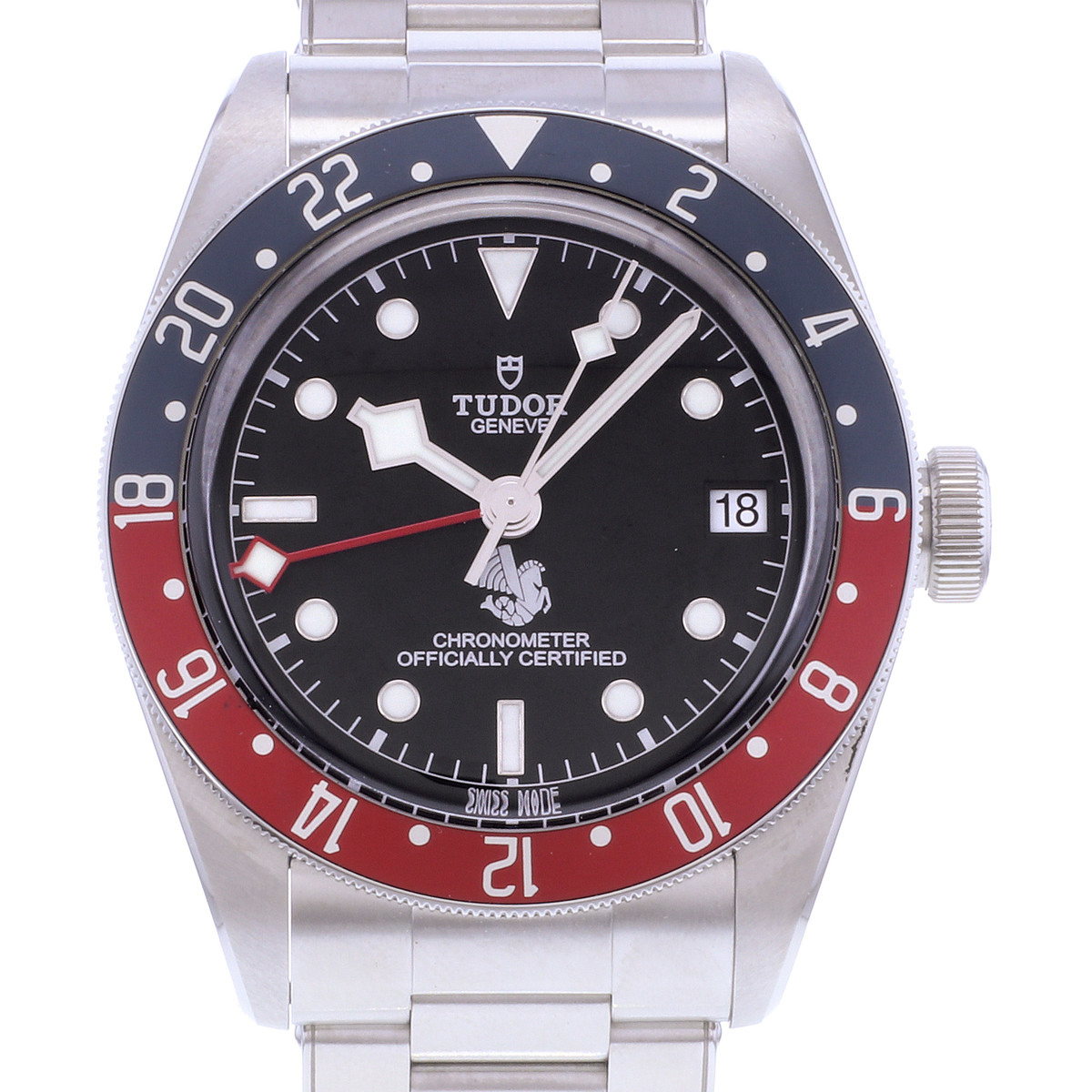 Montre d'occasion TUDOR Black Bay Gmt Air France homme mouvement automatique certifié (cosc) bracelet acier - vue D1
