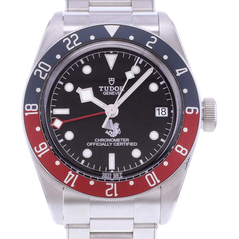 Montre d'occasion TUDOR Black Bay Gmt Air France homme mouvement automatique certifié (cosc) bracelet acier - vue D1