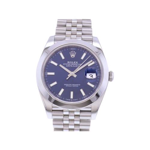 Montre d'occasion ROLEX DateJust 41 homme mouvement automatique certifié (cosc) bracelet acier