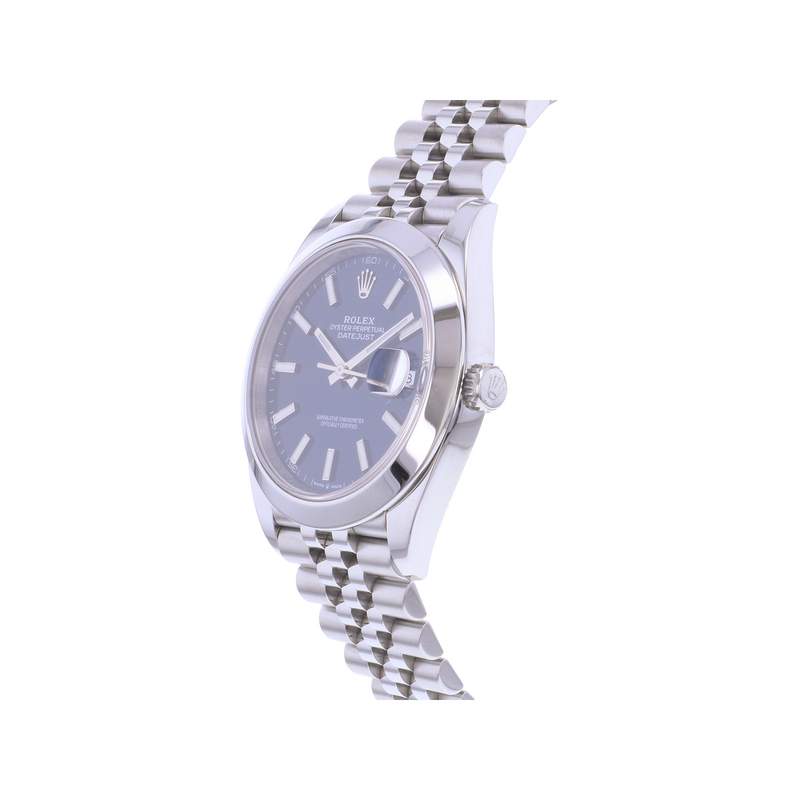 Montre d'occasion ROLEX DateJust 41 homme mouvement automatique certifié (cosc) bracelet acier - vue D2