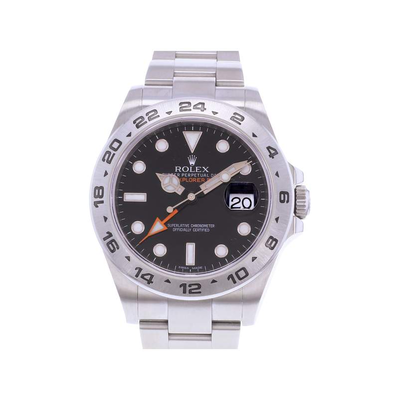 Montre d'occasion ROLEX Explorer II homme mouvement automatique certifié (cosc) bracelet acier - vue 1