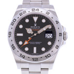 Montre d'occasion ROLEX Explorer II homme mouvement automatique certifié (cosc) bracelet acier - vue D1