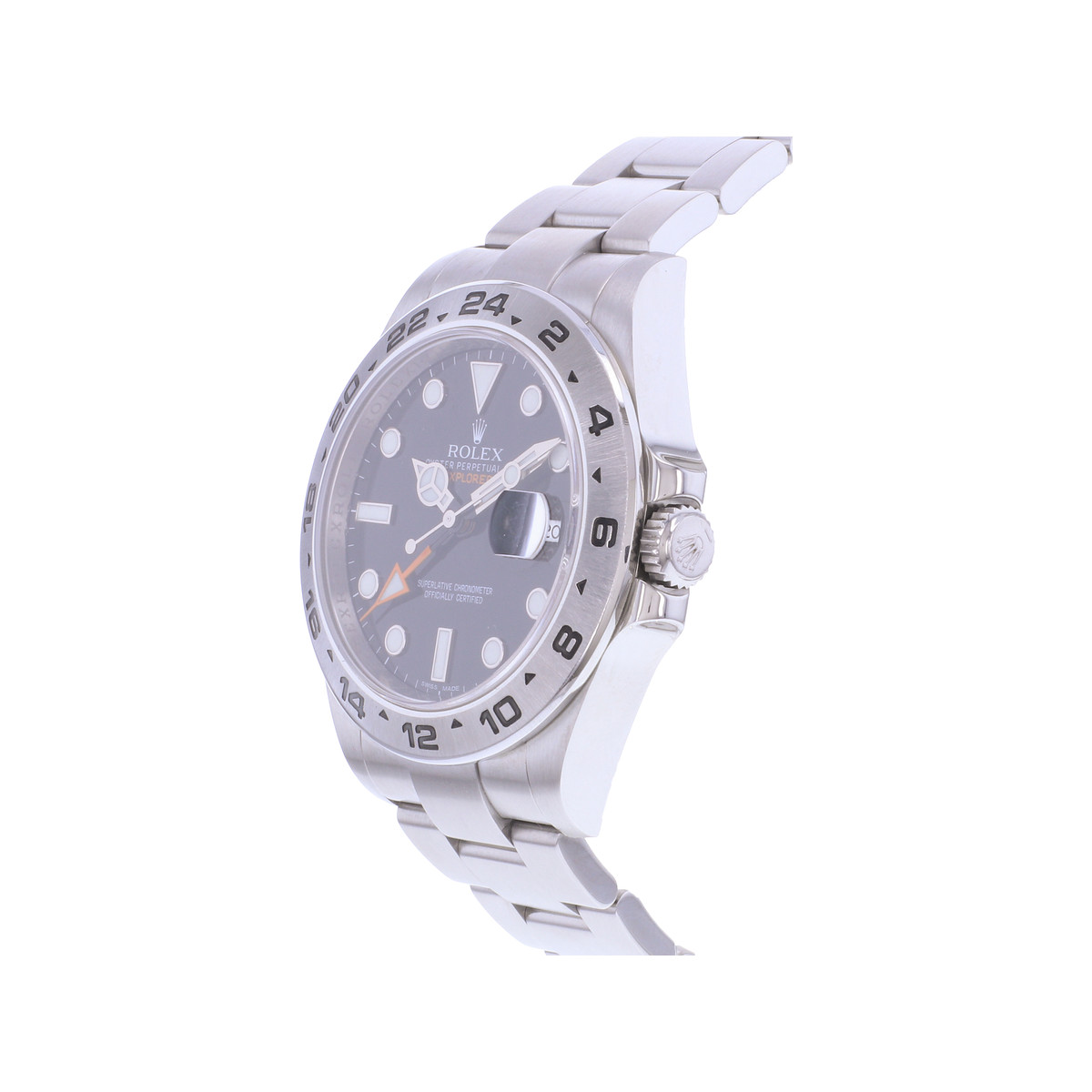 Montre d'occasion ROLEX Explorer II homme mouvement automatique certifié (cosc) bracelet acier - vue D2
