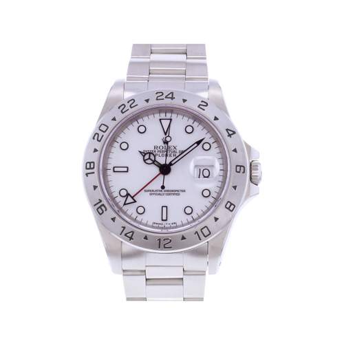 Montre d'occasion ROLEX Explorer II homme mouvement automatique certifié (cosc) bracelet acier