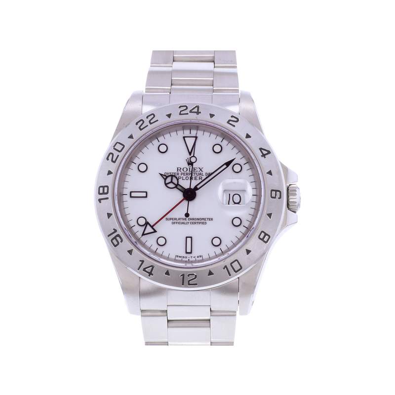 Montre d'occasion ROLEX Explorer II homme mouvement automatique certifié (cosc) bracelet acier - vue 1