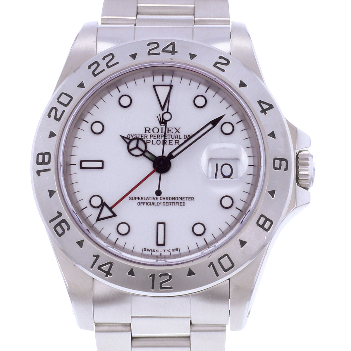 Montre d'occasion ROLEX Explorer II homme mouvement automatique certifié (cosc) bracelet acier - vue D1