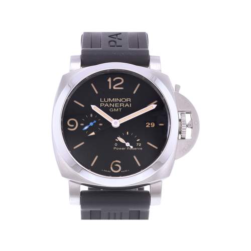 Montre d'occasion PANERAI Luminor GMT Power Reserve homme automatique bracelet caoutchouc