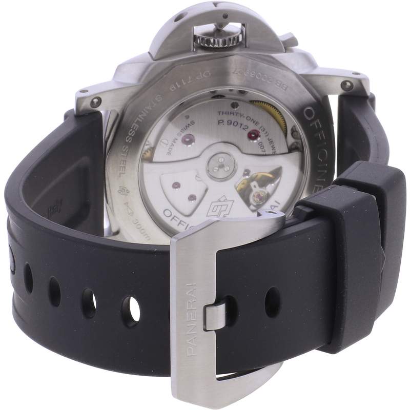 Montre d'occasion PANERAI Luminor GMT Power Reserve homme automatique bracelet caoutchouc - vue 3