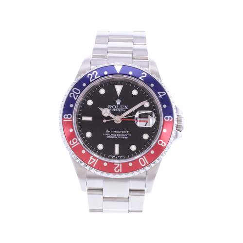 Montre d'occasion ROLEX GMT-Master II Pepsi homme mouvement automatique certifié (cosc) bracelet acier