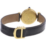 Montre d'occasion CARTIER Must Colisée femme quartz bracelet cuir cresus - vue 3