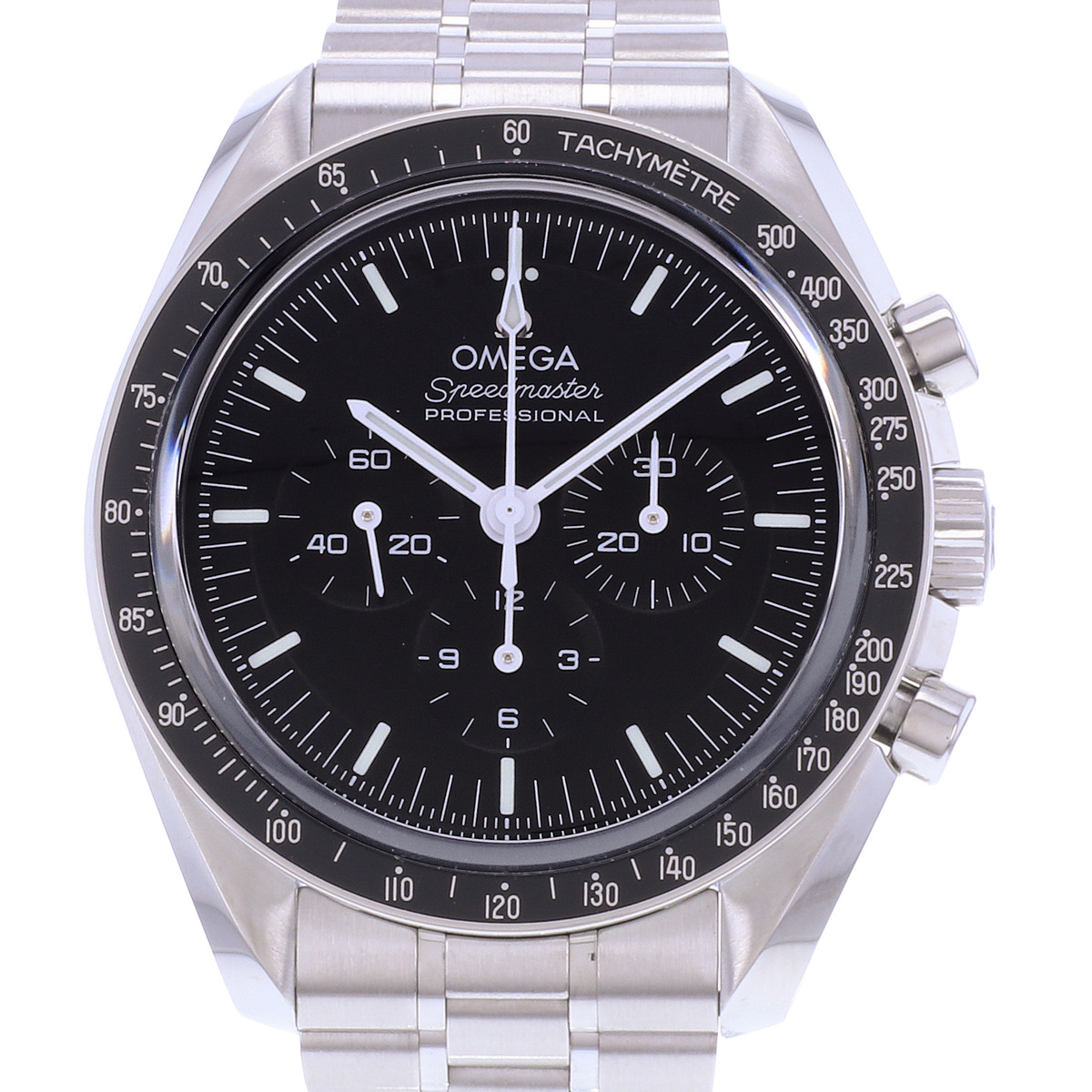 Montre d'occasion OMEGA Speedmaster Professional Moonwatch homme mécanique bracelet acier - vue D1