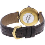Montre d'occasion CARTIER Must Vendôme femme quartz bracelet cuir cresus - vue 3
