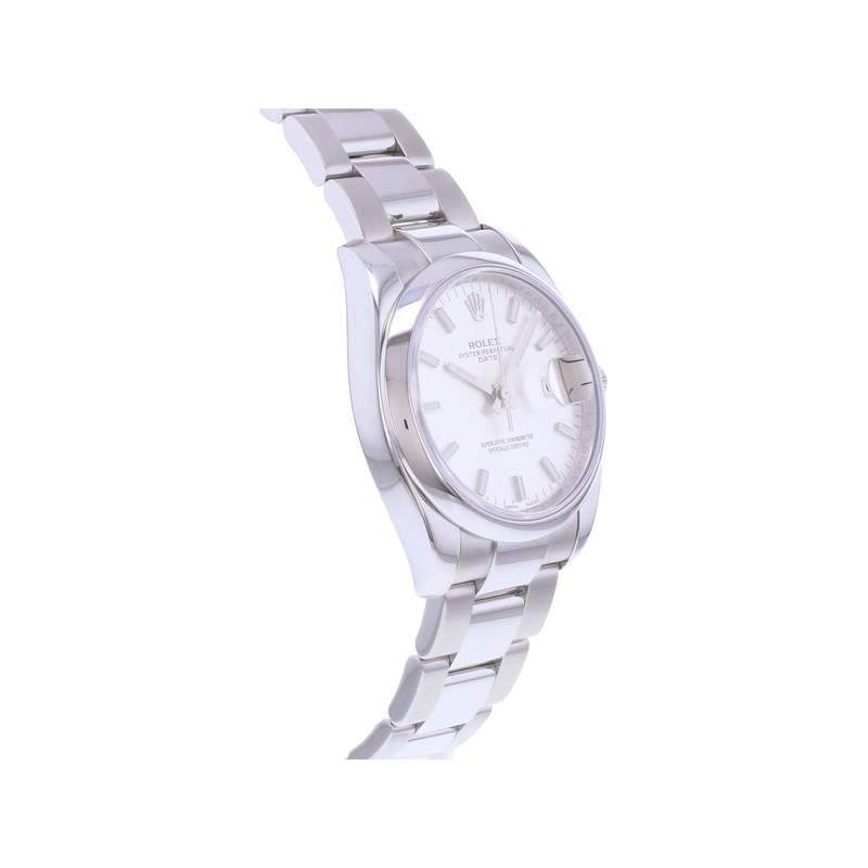 Montre d'occasion ROLEX Oyster Perpetual Date femme mouvement automatique certifié (cosc) bracelet acier - vue 2