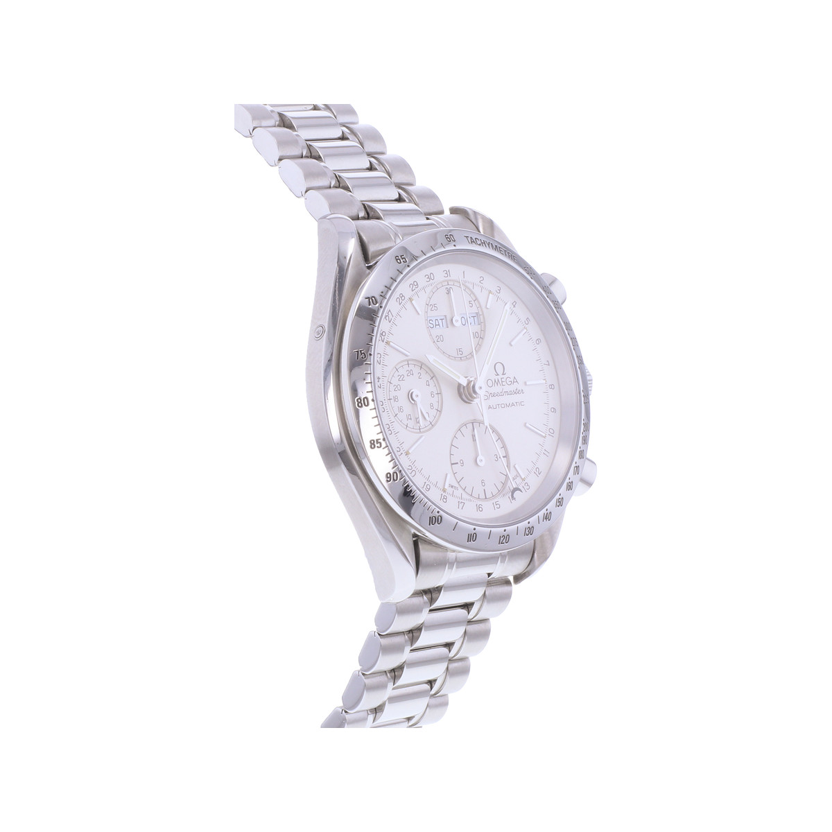 Montre d'occasion OMEGA Speedmaster Day-Date homme automatique bracelet acier - vue 2