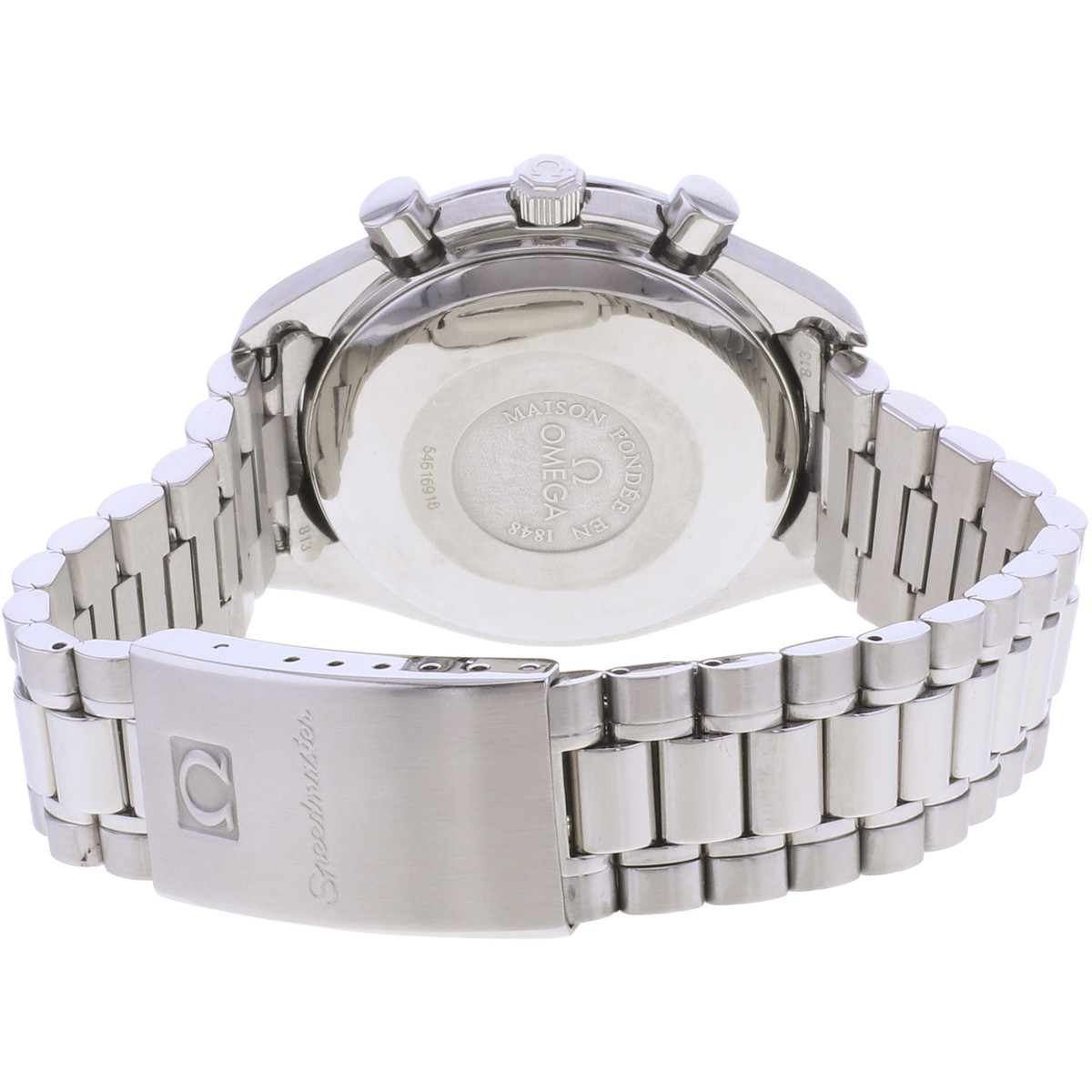 Montre d'occasion OMEGA Speedmaster Day-Date homme automatique bracelet acier - vue 3