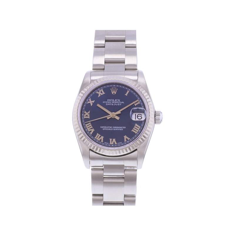 Montre d'occasion ROLEX DateJust Medium femme mouvement automatique certifié (cosc) bracelet acier - vue 1