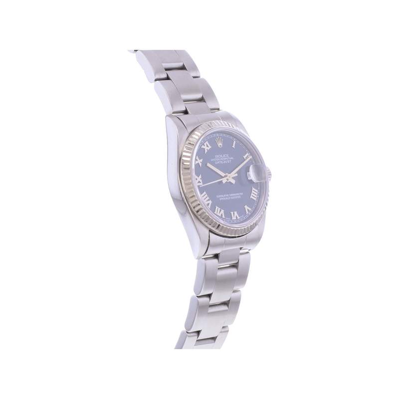 Montre d'occasion ROLEX DateJust Medium femme mouvement automatique certifié (cosc) bracelet acier - vue 2
