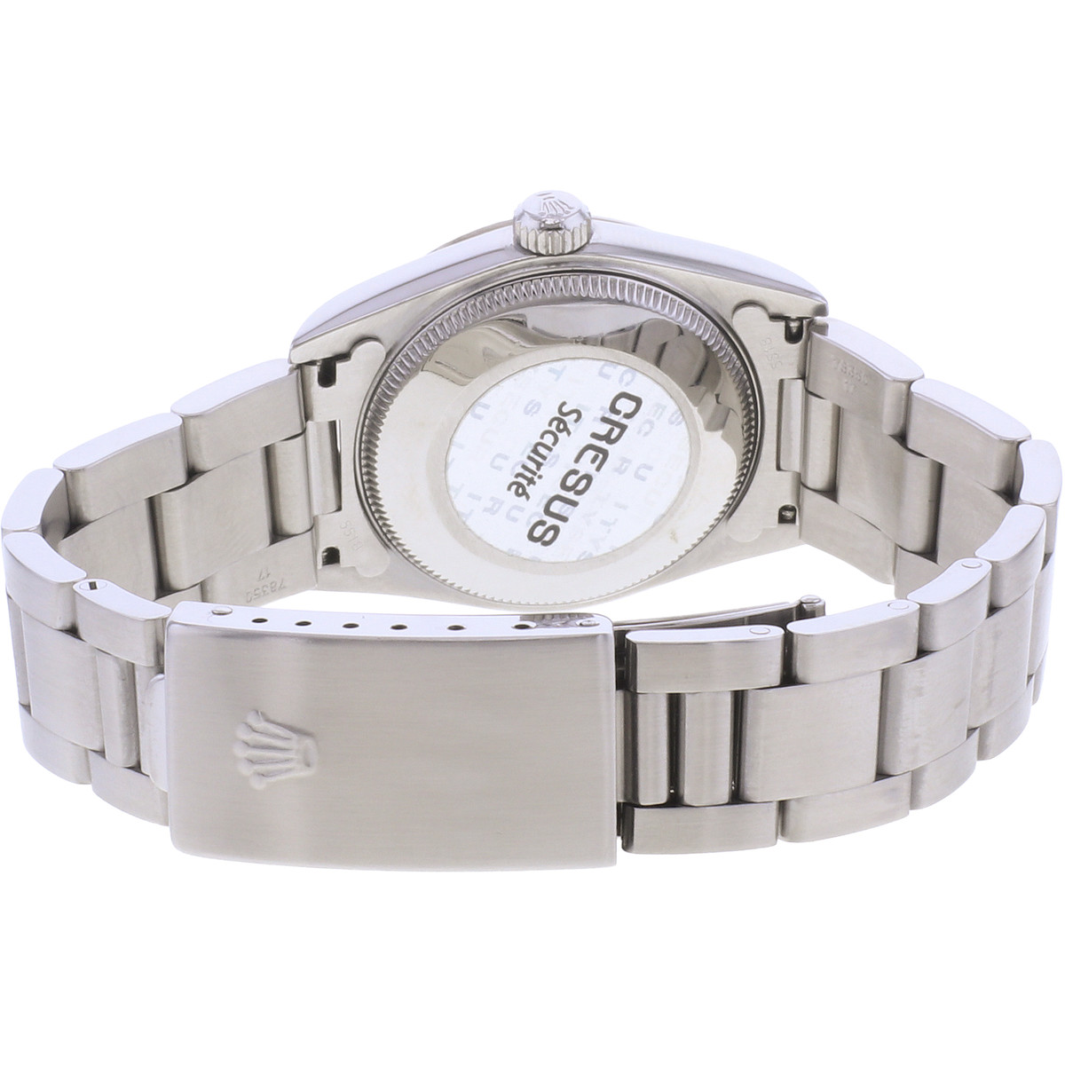 Montre d'occasion ROLEX DateJust Medium femme mouvement automatique certifié (cosc) bracelet acier - vue 3