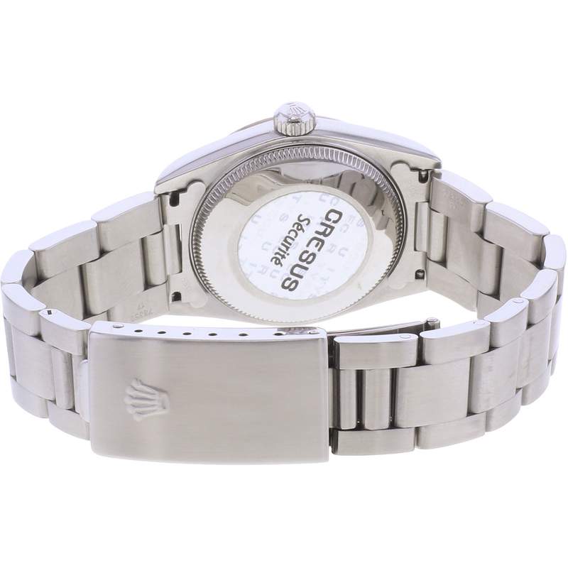 Montre d'occasion ROLEX DateJust Medium femme mouvement automatique certifié (cosc) bracelet acier - vue 3