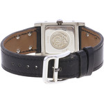 Montre d'occasion HERMES Medor Argent femme quartz bracelet cuir d'origine - vue 3