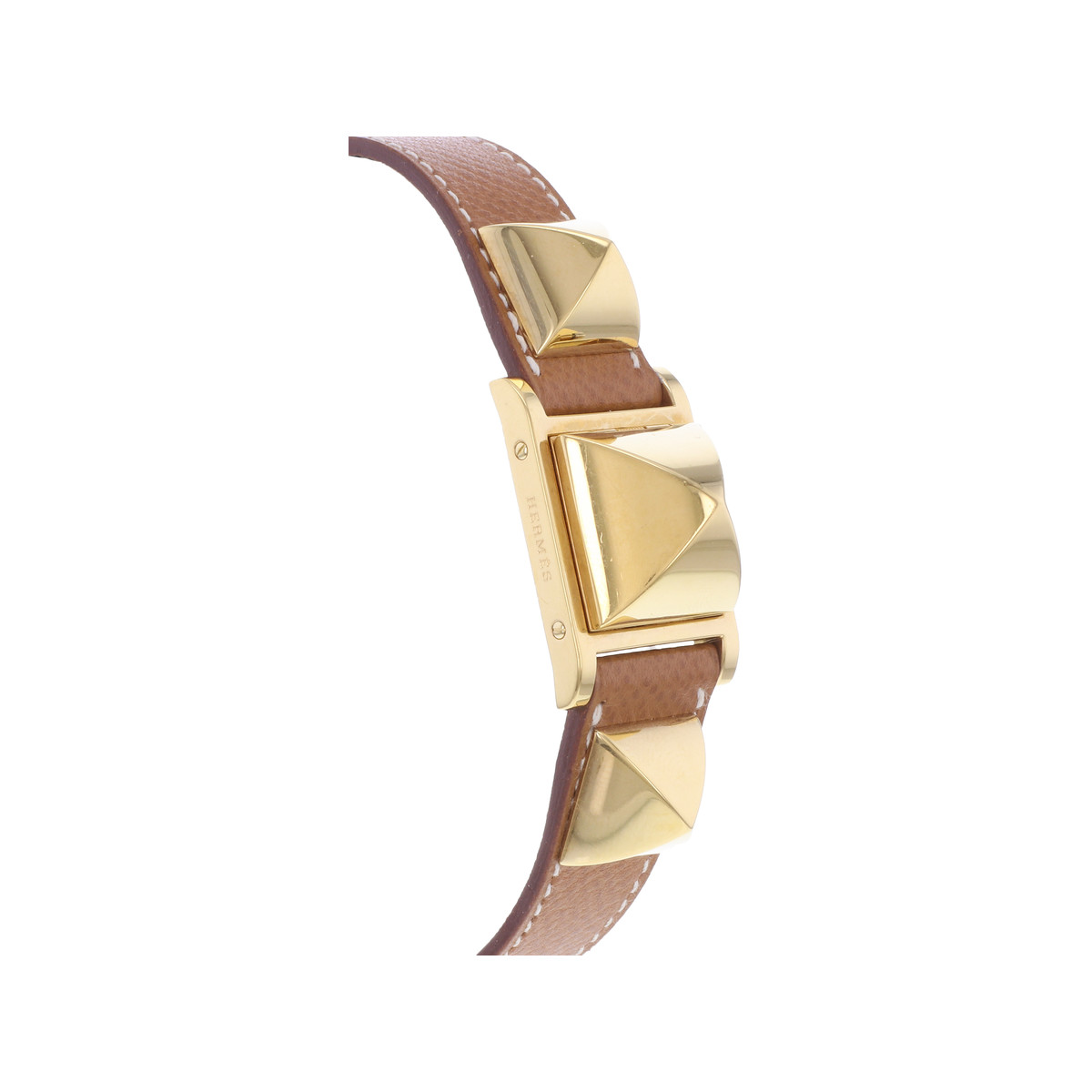 Montre d'occasion HERMES Medor femme quartz bracelet cuir d'origine - vue 2