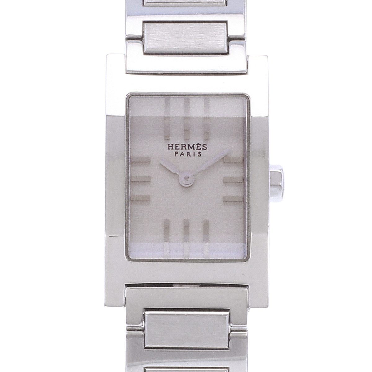 Montre d'occasion HERMES Tandem femme quartz bracelet acier - vue D1