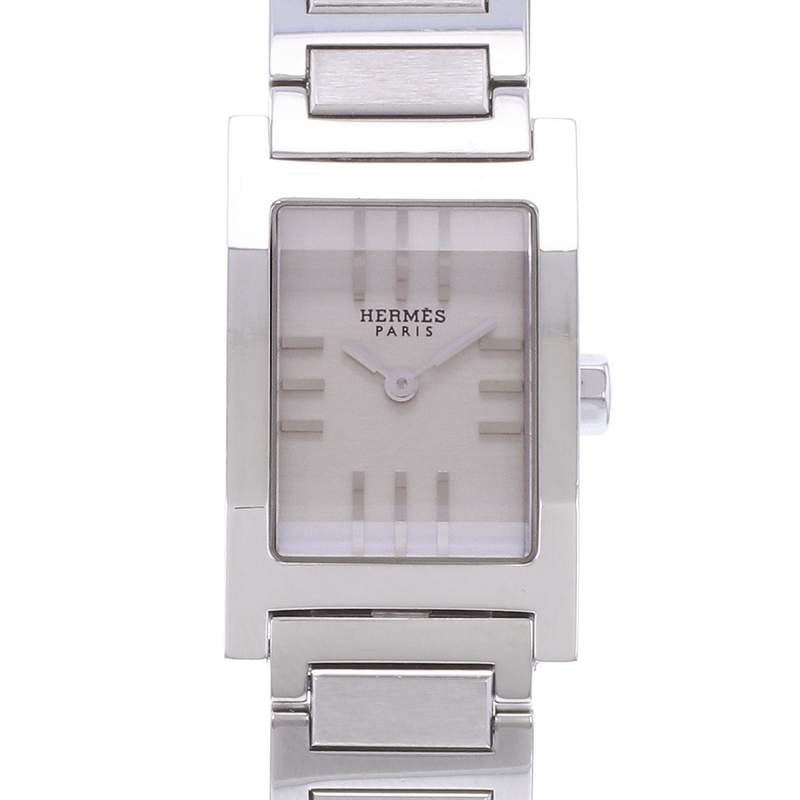 Montre d'occasion HERMES Tandem femme quartz bracelet acier - vue D1