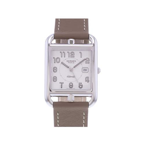 Montre d'occasion HERMES Cape Cod mixte automatique bracelet cuir