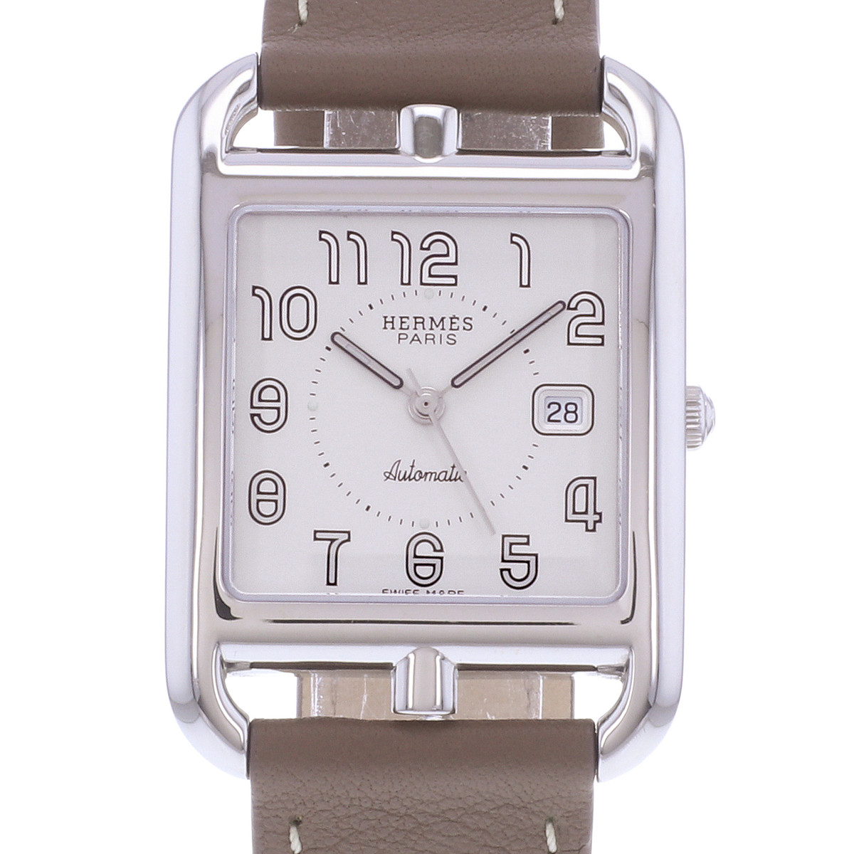 Montre d'occasion HERMES Cape Cod mixte automatique bracelet cuir - vue D1