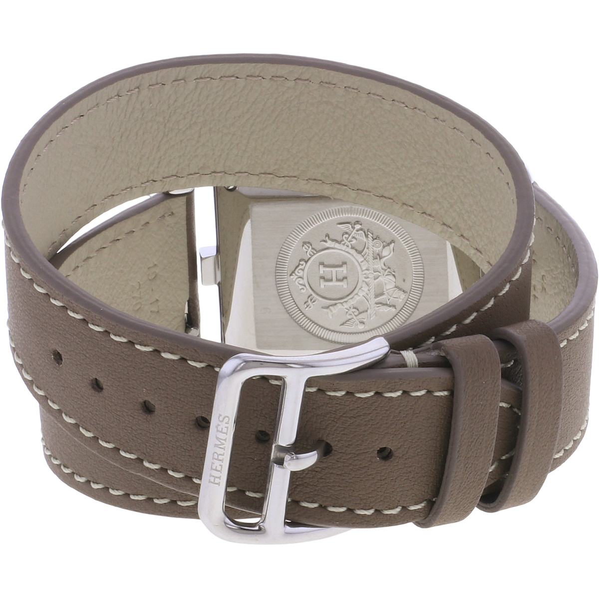 Montre d'occasion HERMES Cape Cod mixte automatique bracelet cuir cresus - vue 3