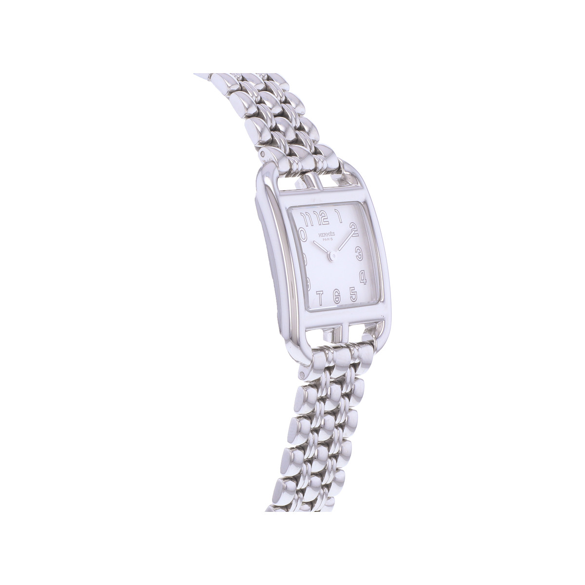 Montre d'occasion HERMES Cape Cod femme quartz bracelet acier - vue 2