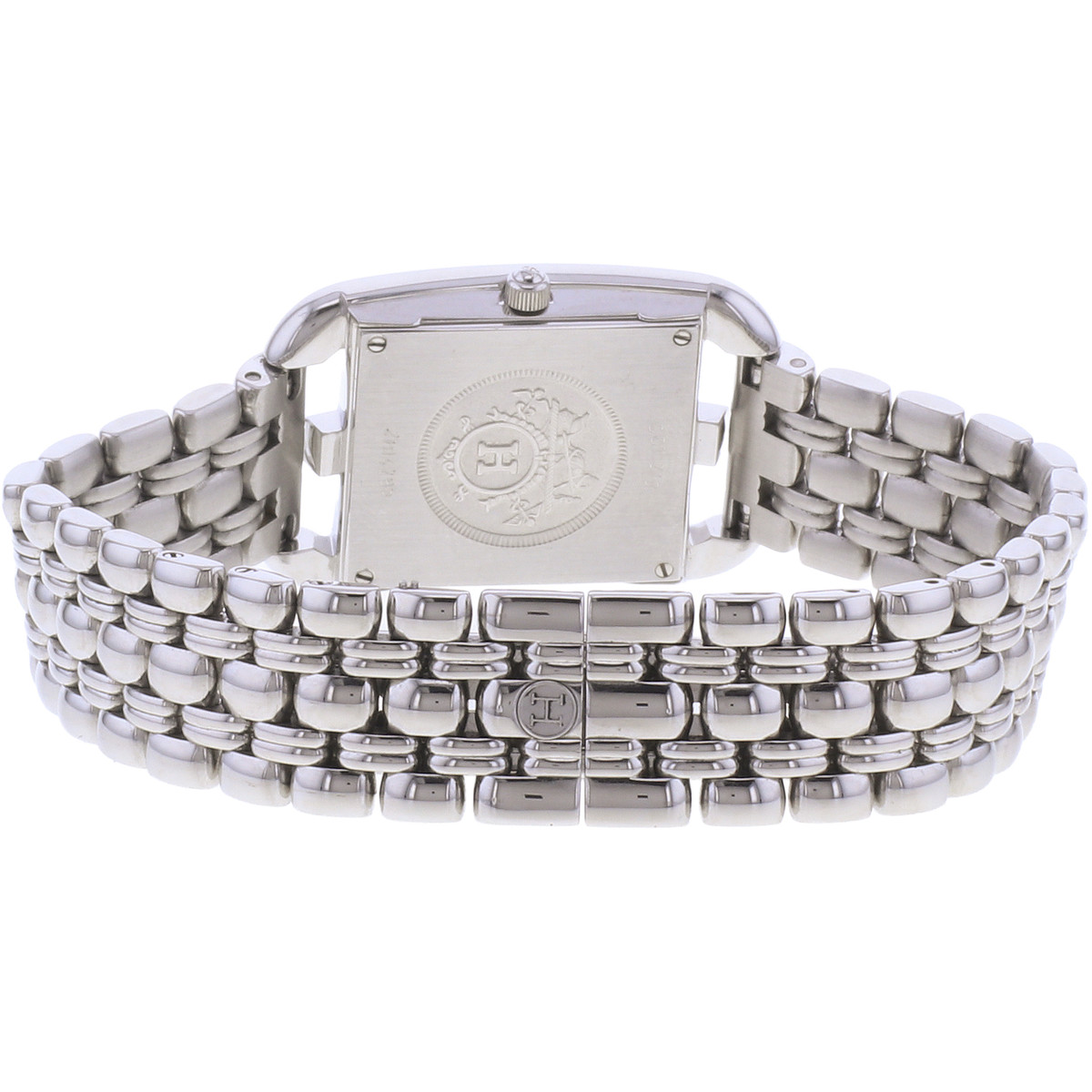 Montre d'occasion HERMES Cape Cod femme quartz bracelet acier - vue 3