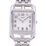 Montre d'occasion HERMES Cape Cod femme quartz bracelet acier - vue D1