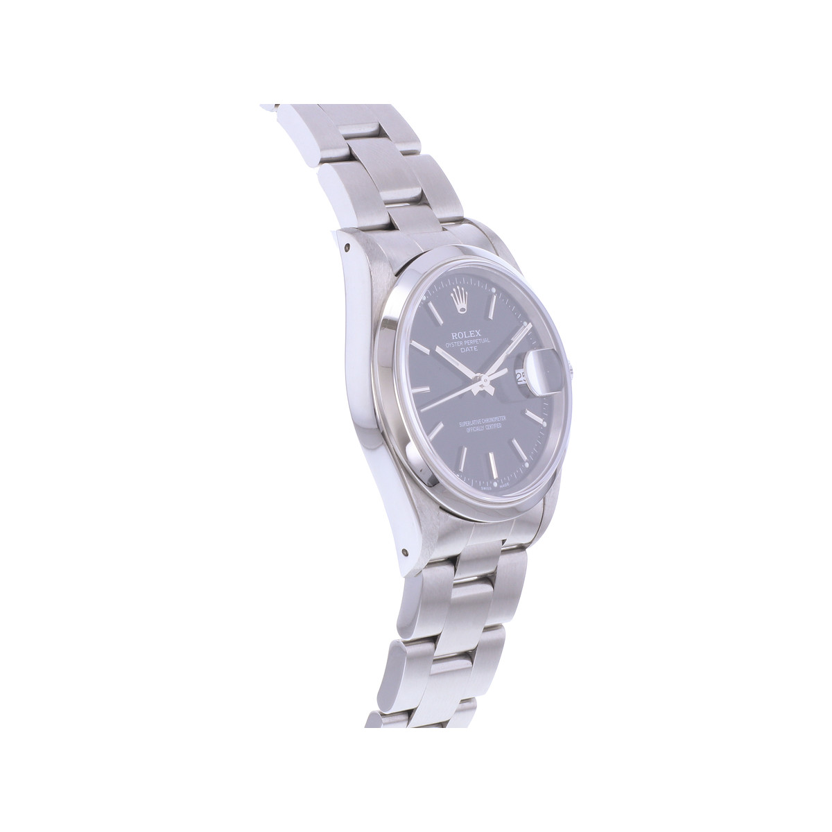 Montre d'occasion ROLEX Date femme mouvement automatique certifié (cosc) bracelet acier - vue 2