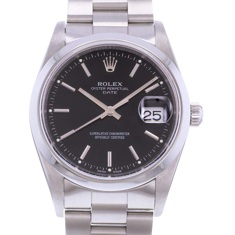 Montre d'occasion ROLEX Date femme mouvement automatique certifié (cosc) bracelet acier - vue D1