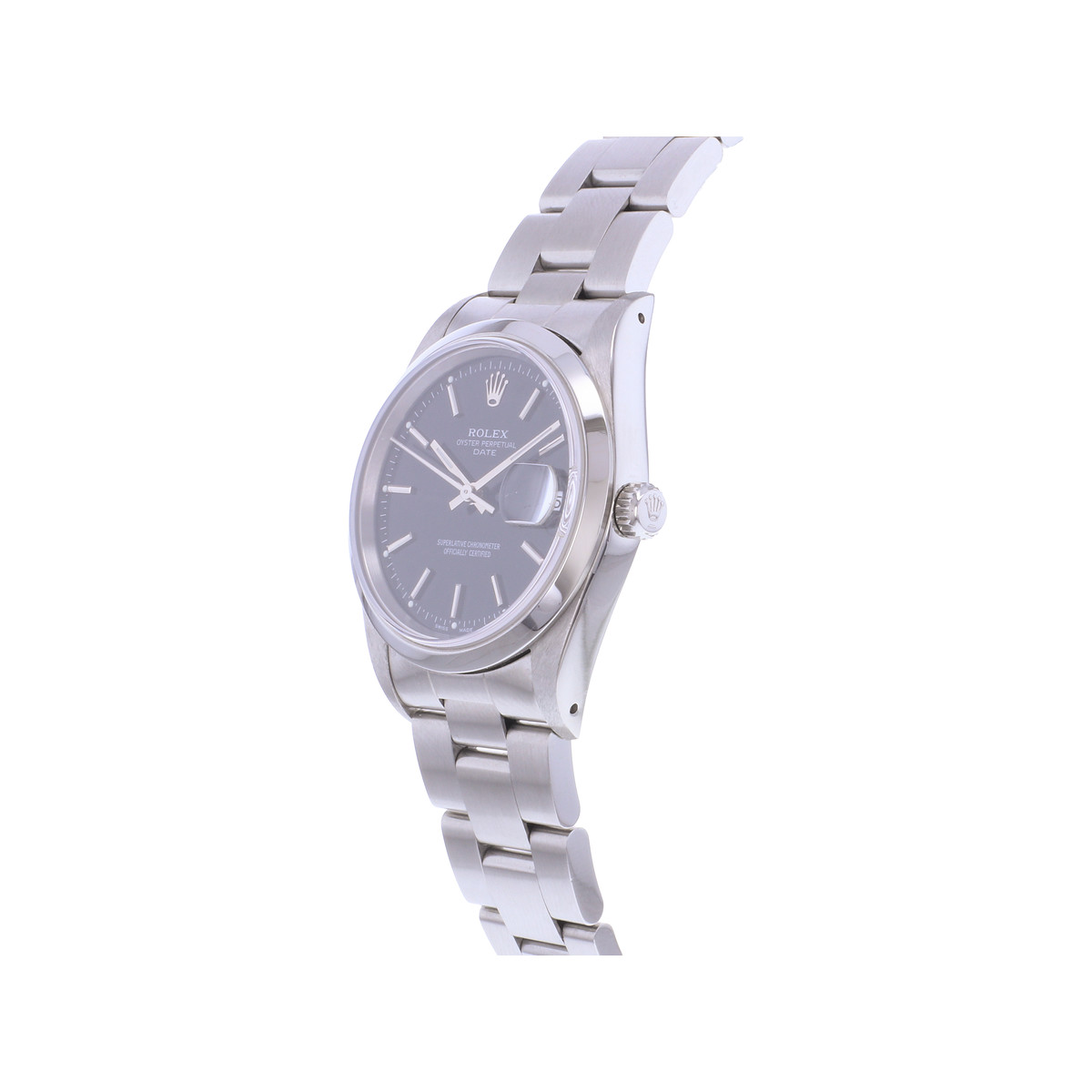 Montre d'occasion ROLEX Date femme mouvement automatique certifié (cosc) bracelet acier - vue D2
