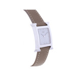 Montre d'occasion HERMES Heure H MM femme quartz bracelet cuir - vue 2