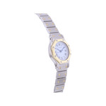 Montre d'occasion CARTIER Santos Octogonale femme automatique bracelet or jaune 750/000 et acier - vue 2